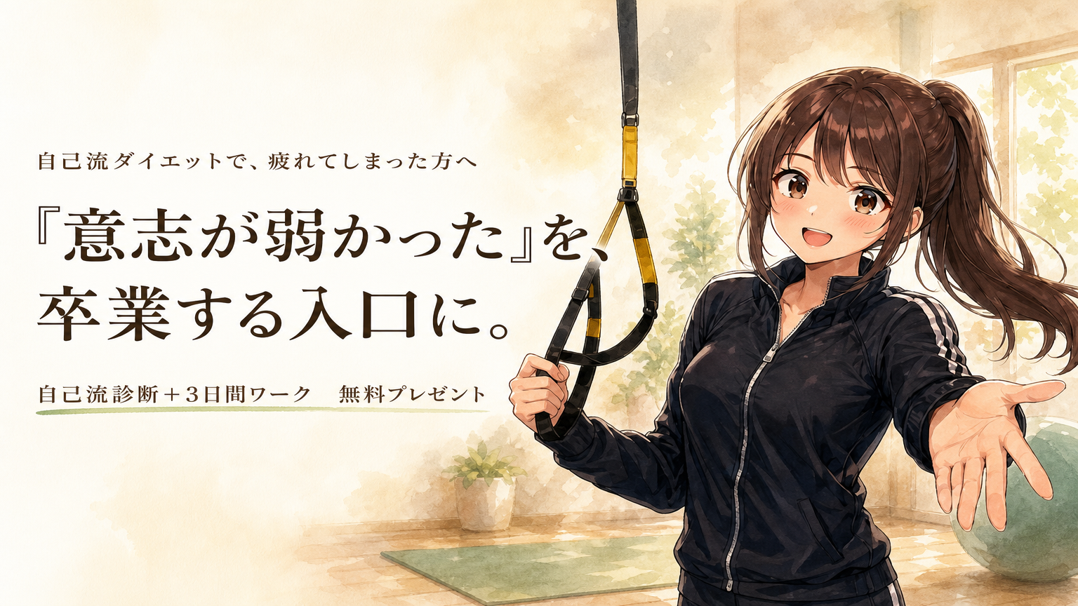 自己流ダイエット失敗の正体診断＋3日間ワーク
